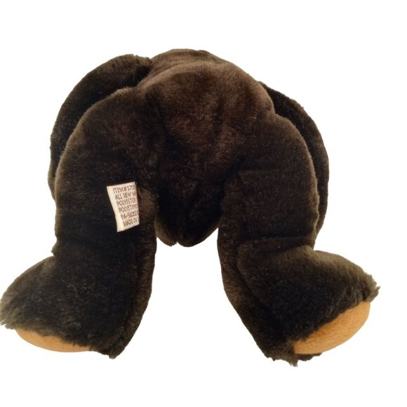 Velvets Teddy Bear Brown Plush Greek 62960 Sitting Soft Stuffed Animal 8 Inch - Picture 6 of 10